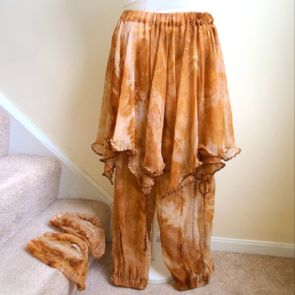 Dance Pants w/ Skirt Overlay